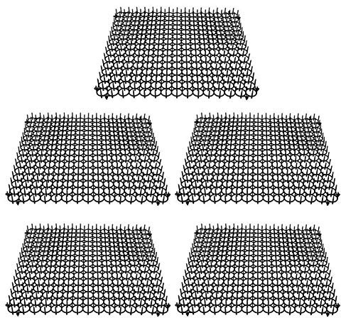 Yinong Grilles Anti-nuisibles - pour Jardinières et Potagers - Pic Anti Pigeons, Oiseaux | Piques pour Murs, clôtures, barrières, potagers, canapé | Set de 5 Grilles