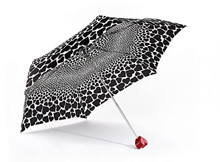 Fulton Curio Umbrella, Falling Hearts Print UPF50+