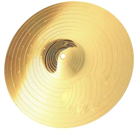 JOINPAYA Schlagzeugbecken Aus Metall Für Jazz Geringe Lautstärke Zum Üben Bruchsicher Mit Abgerundeten Kanten Tragbar Und Installieren