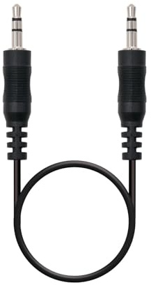 Blendend Cable audio estéreo 3.5 mm macho a 3.5 mm macho, 0.3 m - ideal para conexiones de audio entre dispositivos.