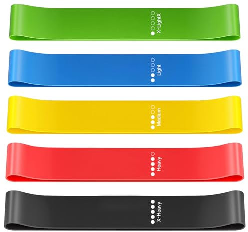 SURFOU Elastique Musculation Set, Élastique Sport Bande, Fitness Elastic Band, Resistance Bandes Elastiques Résistance Élastiques Pilates Yoga Exercice Resistances Sangle Exercise Fitnesse