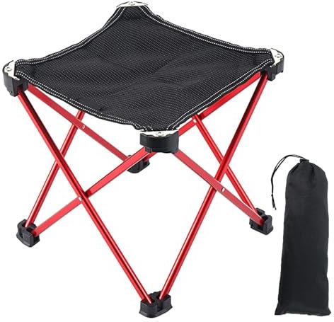 Outdoor-Campinghocker – Outdoor-Fußhocker, Outdoor-Fußhocker | Extra großer, zusammenklappbarer, tragbarer Sitz, einfacher Transport, nicht zerbrechlicher Camping-Angelhocker für Kinder und Erwachsene