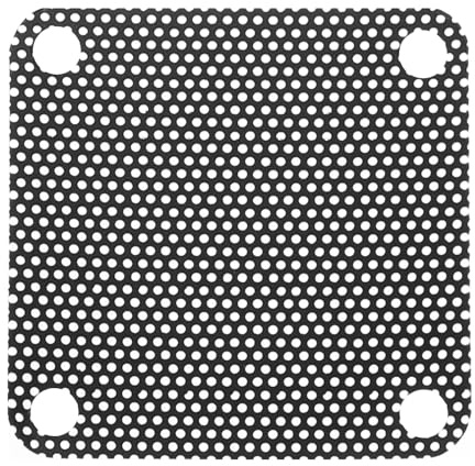 QUARKZMAN 20 stycken PC-dammfilter, 40 mm x 40 mm PVC datorhölje kylare dammskydd galler fläktgaller för datorchassi-högtalare, svart