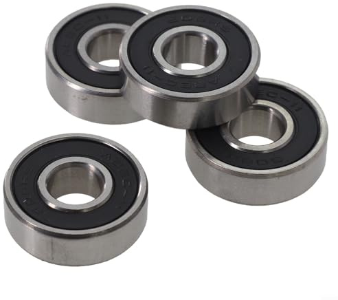 608 Bearings ABEC11 High Speed Roller Skate Wheel Bearings Skateboard Scooter Accessories Steel 8Mm Inner Diameter(Black)