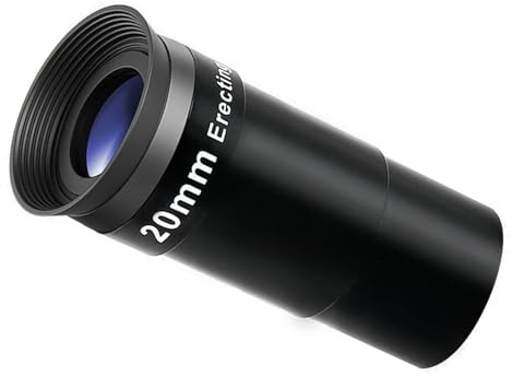 Tsophreniq Lente telescópica de claridad con Ocular erguido de 20 mm, interfaces de 1, 25 para observación de Estrellas y Aves, Ocular Gran Angular