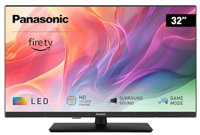 Panasonic TV-32S55AEZC, Serie S55 32 pollici Smart TV LED Full HD, Fire TV, HD Colour Engine, HDR, Alexa Voice Control, Game Mode, Media Player, Per un'Esperienza Visiva Ottimale