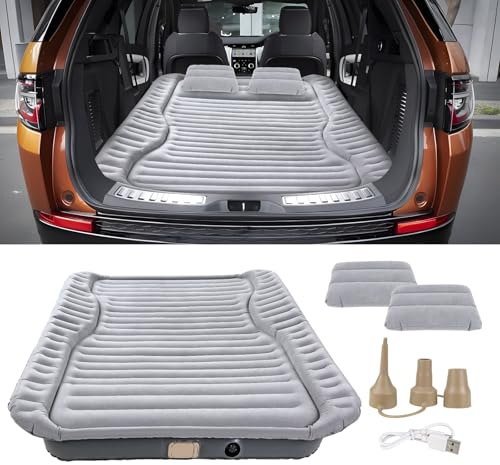 OPP ULITE SUV Air Mattress with Cordless Built-in Pump Fast Air Inflate, 6P Eco-friendly PVC Flocking, Skin-Friendly Feeling, 5.5-inch Height Car/Camping Mattress for Mid/Large SUV, Minivan, Truck