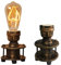 Tischlampe Design Dekorative Leselampe metallTischleuchte Edison steampunk vintage e27 landhausstil Landhaus industrial retro Schreibtisch Licht Nachttisch wasserrohr lampe
