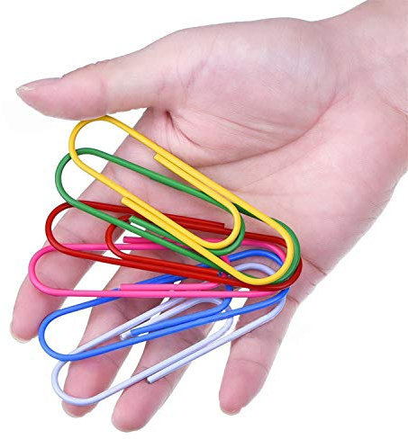 Paper Clips, 40 Pack 4 Inches Mega Large Paper Clips - 100mm Extra Large Multicolored Jumbo Coated Paperclips Big Sheet Holder for Office School Document Organizing