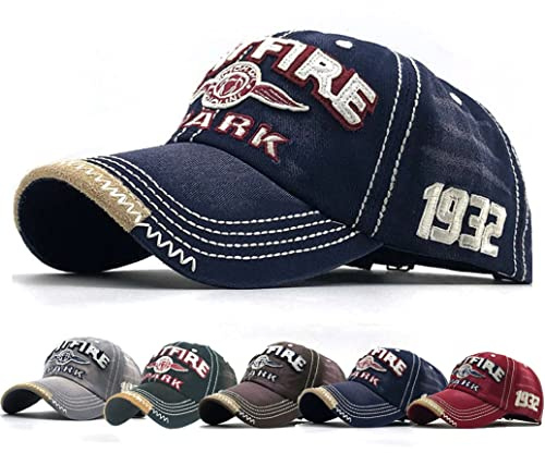 CheChury Distressed Basecap Unisex Retro Baseball Kappe Einstellbare Freizeit Mütze Baseballmütze Hip Hop Outdoor Hut für Männer und Frauen