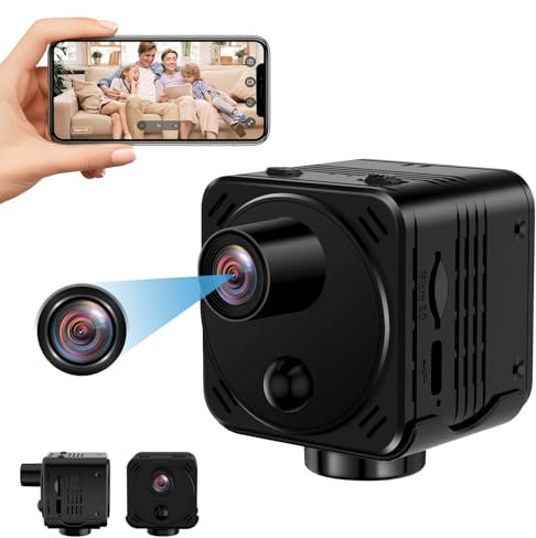 CYI Camera Espion HD1080P 30FPS, Mini Caméra Espion sans Fil 2.4G, Caméras Espion Cachée Objet Décoratif 15h, Mini Camera avec Détection de Mouvement PIR et Vision Nocturne pour intérieur