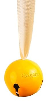 Purgano Yellow Bell with Ribbon, Montessori Baby Toy