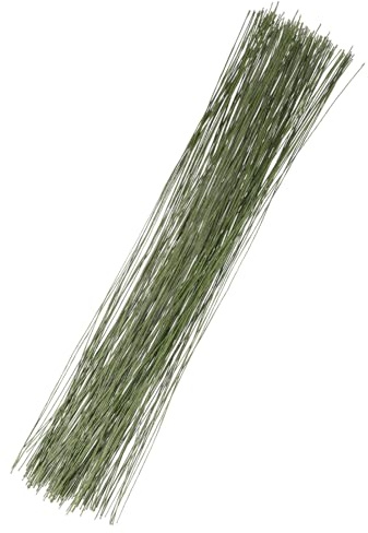 FdcLixuvol Alambre de floristería, 100 piezas de alambre de flores para manualidades, tallo de alambre de fondant, flores de 14 pulgadas, 26 calibres