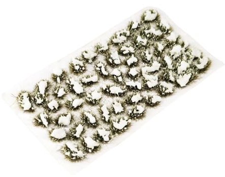 EHJRE Modèle Statique de Touffe D'herbe de Neige, Kit de Terrain D'herbe de Touffe D'arbuste de Plaine pour Table de Sable, Décoration de Modèle, B