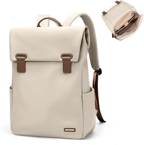 GOLF QUALITY Zaino da donna per computer portatile, per viaggi, pendolari, college, pendolari, università, adatto per 15,6, Elegante Albicocca, 14 Inch, Zaini Daypack