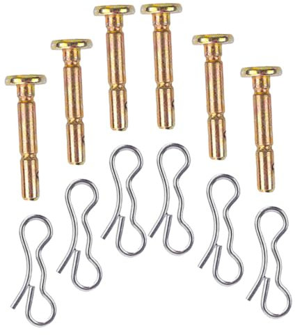 SUPVOX 6juegos Pasadores De Corte para Quitanieves Pasadores Metálicos Inoxidable Accesorios De Seguridad ATV Cycle Country