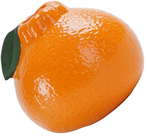 ZUNOXAZ Vase Décoratif Plastique Orange Verdure pour Fleurs Fraîches Petit Vase De Table Décoration Intérieur Minimaliste Présentoir De Salon