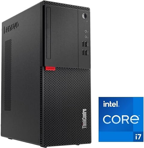 Lenovo - Schneller PC mit Intel Core i7 6700 - Desktop Computer + Silent Rechner für Büro & Home Office mit 4 GHZ - 64 GB - 2000 GB SSD - USB3.0 - WLAN - inkl Windows 11 Pro und Office 2010 - #8178