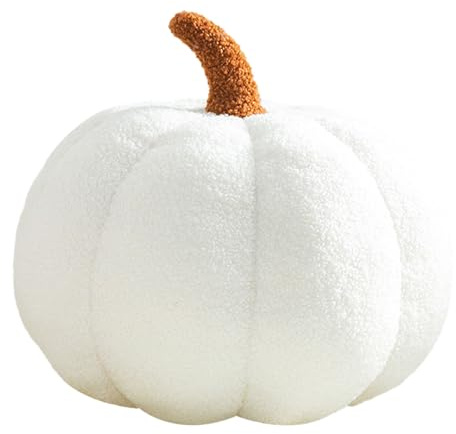 YAOPIU Coussin Citrouille d'automne, Coussin Décoratif Halloween Peluche Citrouille, Accessoire Décoratif Mignon pour Salon Automne Halloween Maison Hantée Déco Intérieure