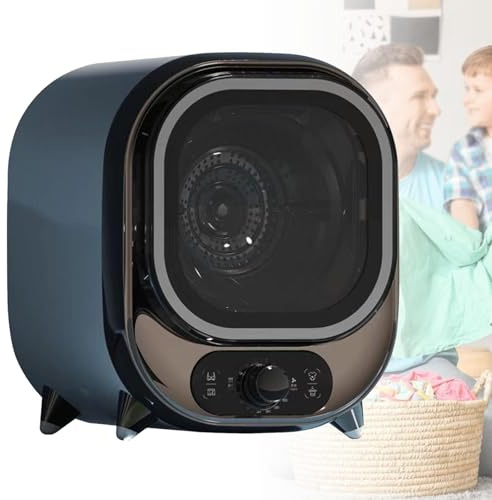 Asciugatrice A Condensazione, Asciugatrice Portatile Compatta Con Capacità Di 5 Kg, Per Casa, Appartamenti, Dormitori E Piccoli Spazi, A Condensazione, Centrifuga(Electroplated blue)
