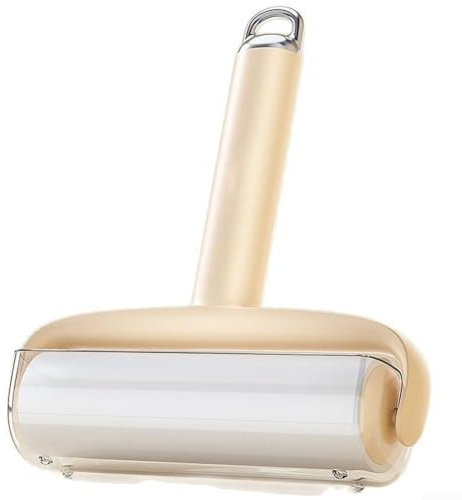 Rouleau anti-peluches avec poignée ergonomique et action de roulement fluide pour une utilisation confortable sur plusieurs types de tissus (A)