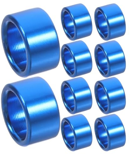 Kisangel 10 Anillos de Aluminio para Patas de Palomas Azules, Bandas para Patas de Paloma Versátiles y Cómodas para Organizadores de Carreras y Propietarios