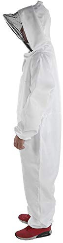 Naroote Combinaison de Protection Intégrale pour Apiculture, Capuche en Voile, Combinaison de Protection pour Abeille avec Ajustement Confortable, Idéale pour Hommes et Femmes, Taille XL-5XL (L)