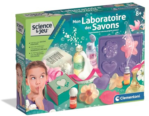 Mon Laboratoire des Savons Kit Chimie Cosmétique Parfumé Coloré Dès 8 Ans