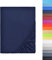 NatureMark - Mikrofaser SPANNBETTLAKEN zum Sparpreis! viele Größen und Farben Markenware (Navy Blau, 200x220 cm)