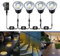 Greenclick 4 in 1 LED Bodenlicht Bodeneinbauleuchten COB 3w 12v Ø65mm, IP67 wasserdicht warmweiß Bodeneinbaustrahler mit Stecker für Terrasse, Rasen Terrassenstrahler Garten Treppen, Gehweg, Auffahrt