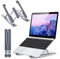 Babacom Soporte Portatil Mesa, Plegable Ventilado Soporte Ordenador Portátil, 8 Ángulos Ajustable Elevador Portatil Laptop Stand Compatible con MacBook PC 10-15.6”, ABS+Silicona