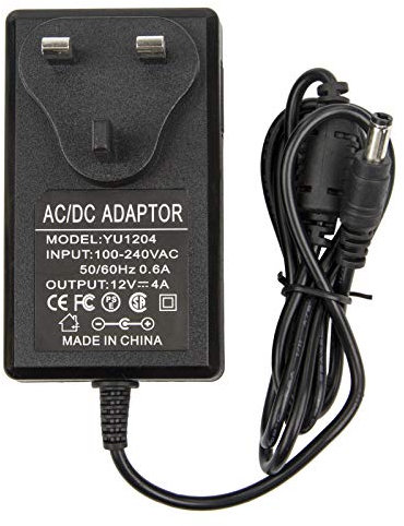 12V 4A Power Supply Adapter - COLM AC 100-240V 50-60HZ DC 12V 4Amps 48W UK Converter Adapter Driver Transformer Wall Charger 12V/4A for CCTV Security Camera,3528/5050 LED Strip Light