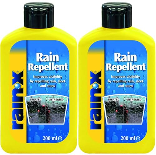 Rain-X Rain/Water Repellent Glass Treatment, 200ml, 80199200, Yellow (Pack of 2)