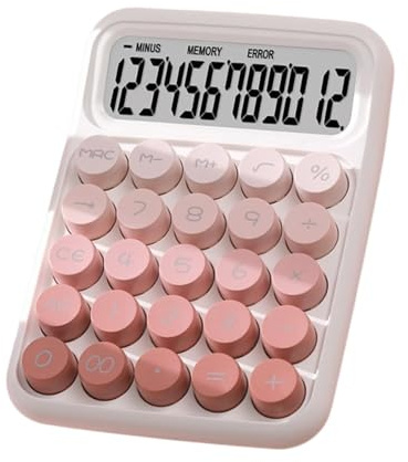 Calculadora para niños, Antideslizante, con Botones Grandes, calculadora de Escritorio, calculadora mecánica ergonómica para Oficina, hogar, Escuela