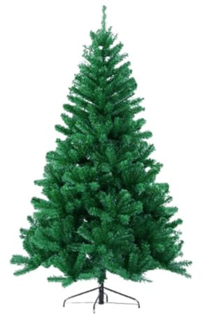 LULUMAIC Albero di Natale Albero di Natale Artificiale Decorazione Natalizia Finta con Supporto Facile Montaggio per Albero di Natale Artificiale per Interni ed Esterni(Verde,2.1M)