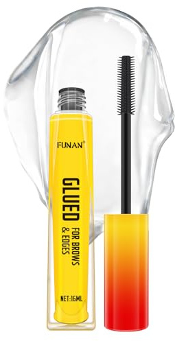 PasaRose Glued brows & Edges Clear gel 2 in 1,Laminated Brow look, Non-sticky clear gel for eyebrow, Hair cruelty-free & Vegan