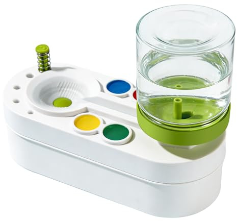 Detergente per Pennelli Brush Cleaner & Rinser, Risciacquo con Acqua Acrilica per Pittura Artistica, Macchina Pulizia Spazzole con Acqua di Risciacquo, per Acquerelli e Vernici a Base