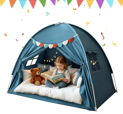 Kids Bed Tent Canopy Portable Privacy Space Blackout Breathable