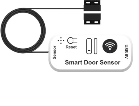 Ouvre-porte de garage intelligent WiFi avec capteur magnétique, télécommande via application, activation vocale pour Alexa, dispositif de sécurité sans fil (WIFI)