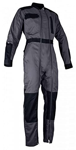 LMA PLO01848 Combinaison Double Zip Chlore Gris Sombre/Noir-T4/ T.L-4112 T.L