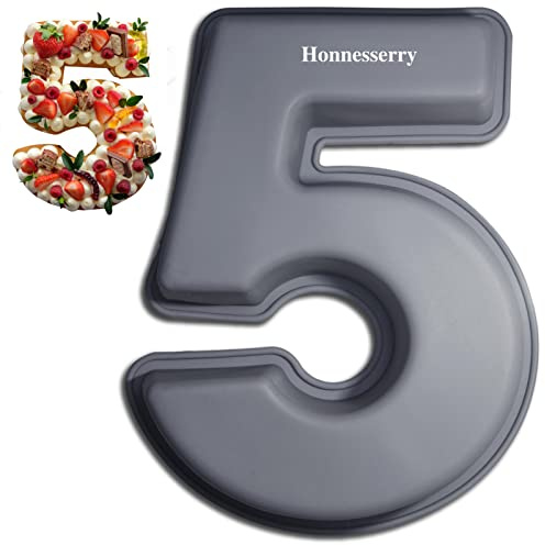 Silikon bakform siffror 5 för födelsedagar, bröllop och jubileumsfirande