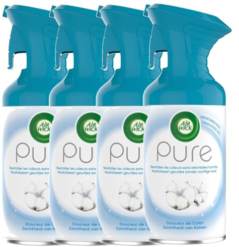AIR WICK 4 x Pure Cotton Spray, 250 ml