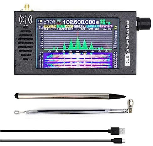 Radio multi-bande à ondes courtes avec récepteur pour DSP - Portable - Écran tactile CW/AM/SSB/WFM - Récepteur à ondes courtes avec alliage d'aluminium