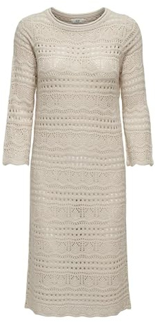 JdY Vestido de Punto para Mujer, Arena, XS