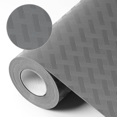 Solvant Tappetino per cassetti, rivestimento per cassetti, antiscivolo, tappetino impermeabile (non adesivo), tagliabile, per scaffali, cassetti, casa (Dunkelgrau, 30X150cm)