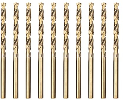 Meccion HSS Metallbohrer Professional Geschliffen Kobalt 10pcs 4.2mm Spiralbohrer fur Edelstahl und Metall