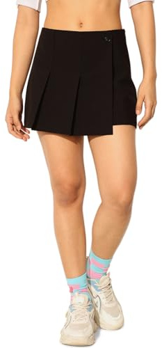 ONLY Pleat Skort Onlmalena Life Hw Jupe-Short plissée TLR, Noir, 34 Femme