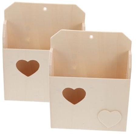 BESPORTBLE Diy Kids Craft Storage Box Envelope Vintage Mailbox for Classroom Playhouse