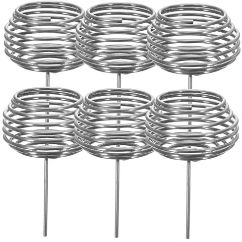 DIKACA 10 Pièces boîte à engrais corbeille paniers grillagés à engrais usine plantation panier d'engrais pour bonsaï conteneur d'engrais de jardinage porte-engrais Acier inoxydable