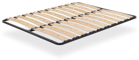 AUSTEN Sommier ergonomique à lattes larges en bouleau 180x200 cm sans pieds | Les supports flexibles s'adaptent aux mouvements du corps pour offrir un soutien homogène et un couchage plus confortable.